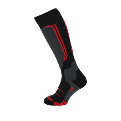 Lyžiarske podkolienky (ponožky) BLIZZARD Allround wool ski socks,black anthracite red