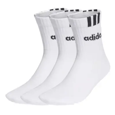 Zokni ADIDAS CUSH HALF CRW C 3S LIN 3 PACK-WHITE WHITE WHITE