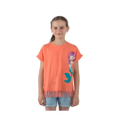 Rövid ujjú lány póló AUTHORITY KIDS T-MERMAID_coral