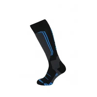 Detské lyžiarske podkolienky (ponožky) BLIZZARD Allround ski socks junior, black anthracite blue