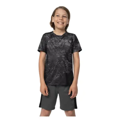 Fiú edző ing rövid ujjal 4F JUNIOR TSHIRT FNK M168-90A-MULTICOLOUR ALLOVER