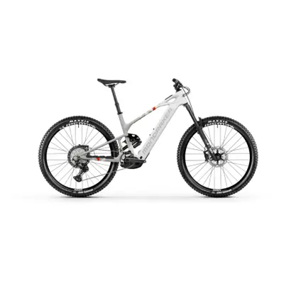 Elektromos mountain bike MONDRAKER Crafty Carbon R, bunker grey fog grey flame red