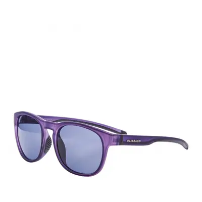 Slnečné okuliare BLIZZARD Sun glasses PCSF706130, rubber trans. dark purple, 60-14-133