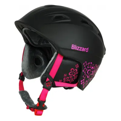 Női sísisak BLIZZARD W2W Demon ski helmet, black matt magenta flowers