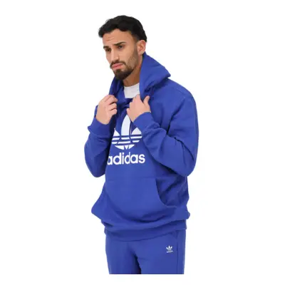 Férfi kapucnis pulóver ADIDAS ORIGINALS TREFOIL HOODY-Blue