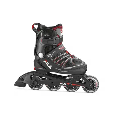 Gyermek görkorcsolya FILA SKATES X-ONE BLACK RED Black