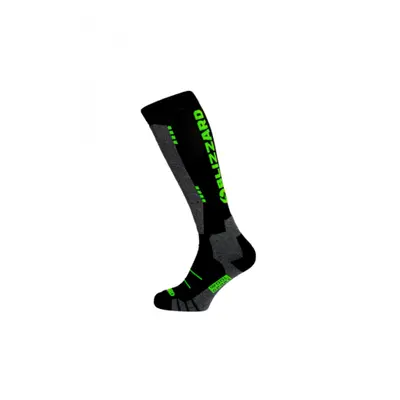 Sí térdzokni (zokni) BLIZZARD Wool Sport ski socks, black green