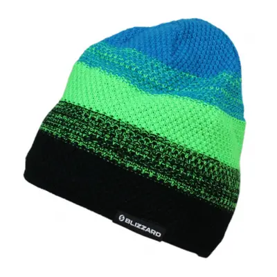 Zimná čiapka BLIZZARD Cube black neon green blue