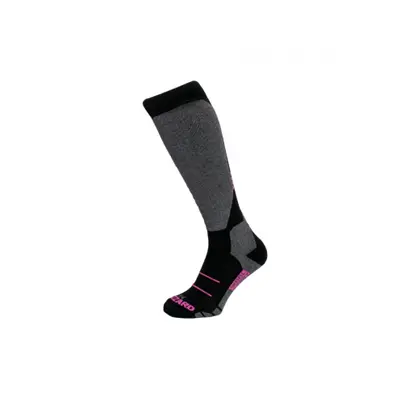 Junior sí térdzokni (zokni) BLIZZARD Wool Sport Junior ski socks, black pink