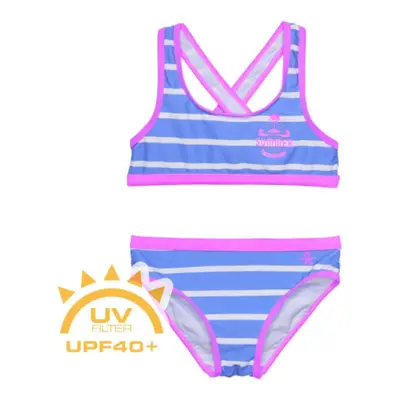 Dievčenské plavky COLOR KIDS Bikini - AOP, azure blue 720122.7553