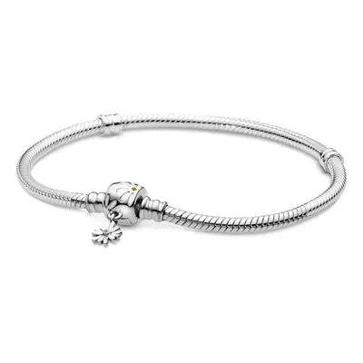 Pandora Moments százszorszép zárral ezüst kígyólánc karkötő - 598776C01-16