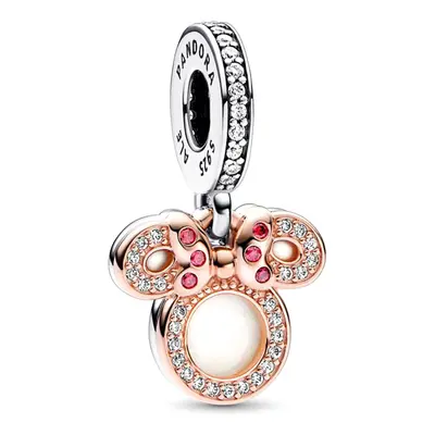 Pandora Moments Disney Minnie egér sziluett Rozé arany-Ezüst Charm - 782615C01