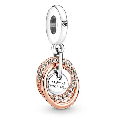 Pandora Moments Örökké család körülölelt ezüst függő charm - 780797C01