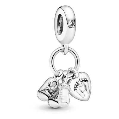 Pandora Moments Kisbabám ezüst charm - 798106CZ