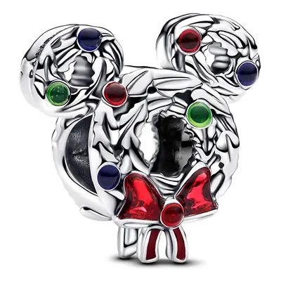 Pandora Disney Mickey egér karácsonyi koszorú charm - 793531C01