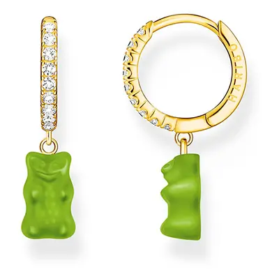 Thomas Sabo x HARIBO aranyozott zöld gumimaci fél pár karika fülbevaló - CR726-414-6