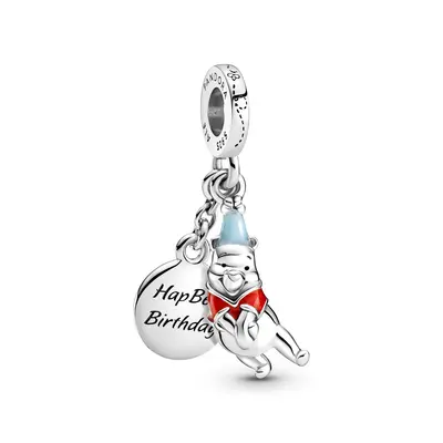 Pandora Moments Disney Micimackó születésnapi ezüst függő charm - 799385C01