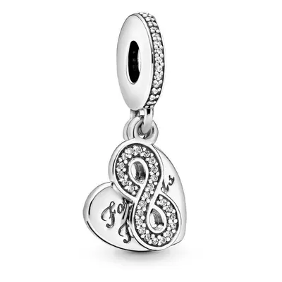 Pandora Moments Örökké barátok ezüst charm - 791948CZ