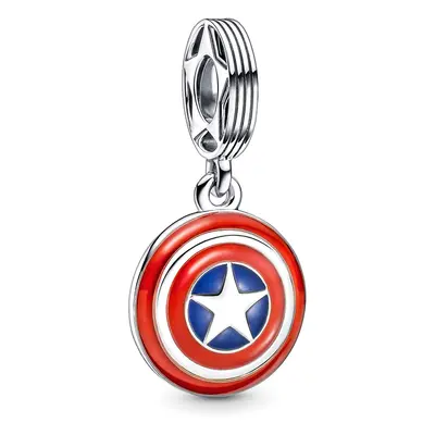 Pandora Moments Marvel Bosszúállók Amerika Kapitány pajzsa ezüst charm - 790780C01