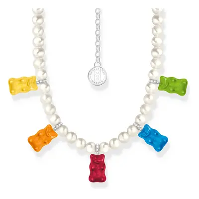 Thomas Sabo x HARIBO többszínű gumimaci és gyöngy női nyaklánc - KE2208-052-7-L50V