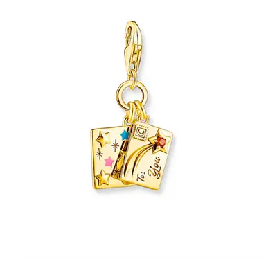 Thomas Sabo 18K arannyal bevont karácsonyi képeslap női charm - 2065-414-7