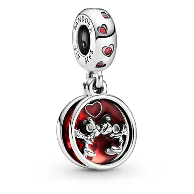 Pandora Moments Mickey egér és Minnie egér szerelmes csók ezüst függő charm - 799298C01