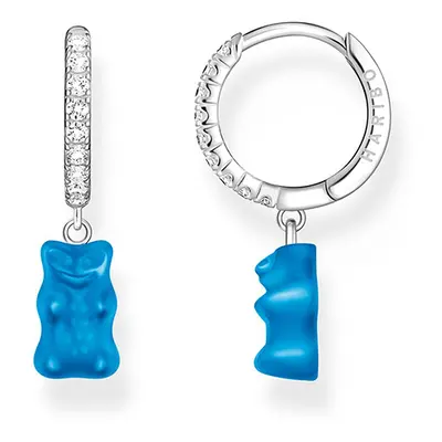 Thomas Sabo x HARIBO kék gumimaci fél pár karika női fülbevaló - CR726-052-1