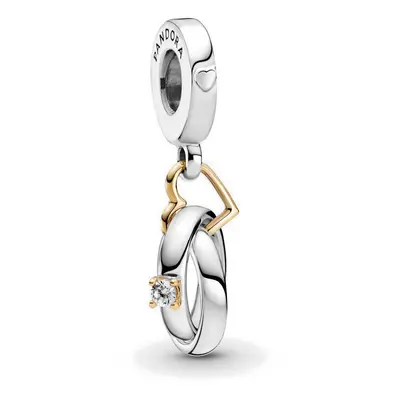 Pandora Moments Kéttónusú jegygyűrű ezüst függő charm - 799319C01