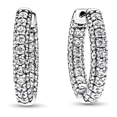 Pandora Timeless Pavé egysoros Ezüst Fülbevaló - 292624C01