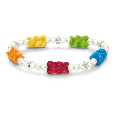 Thomas Sabo x HARIBO többszínű gumimaci gyöngy női karkötő - A2153-052-7-L15