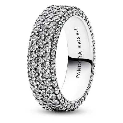 Pandora Timeless Pavé háromsoros Ezüst Gyűrű - 192634C01-50