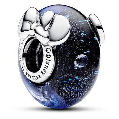 Pandora Disney Mickey egér és Minnie egér kék muranói üveg ezüst charm - 792958C01