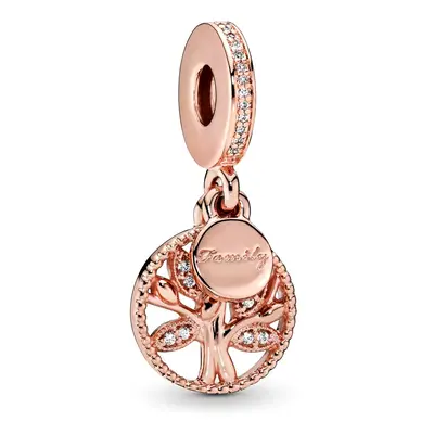 Pandora Moments Családi örökség rozé arany charm - 781728CZ