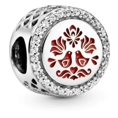 Pandora Moments Kalocsai mintás charm - 792016CZ_E010