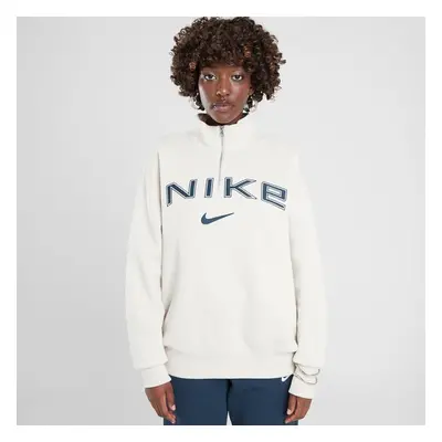 Nike Pulóver Cipzáras W Nsw Phnx Flc Oos Logo Qz