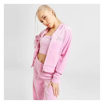 Juicy Couture Pulóver Cipzáras Kapucnis Dmnt Pink