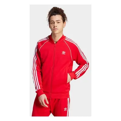 adidas Pulóver Cipzáras Sstar Tt Red