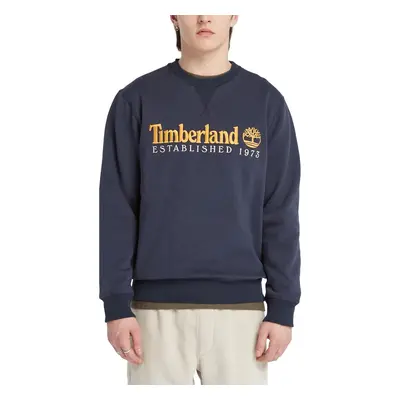 Timberland Embroidery Logo Brush Back Crew Neck