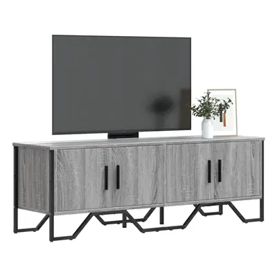 Szürke sonoma színű szerelt fa tv-szekrény 122 x 34 x 41 cm