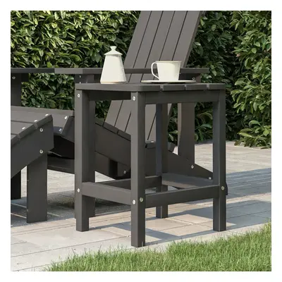 Antracitszürke hdpe kerti adirondack asztal 38 x 38 x 46 cm