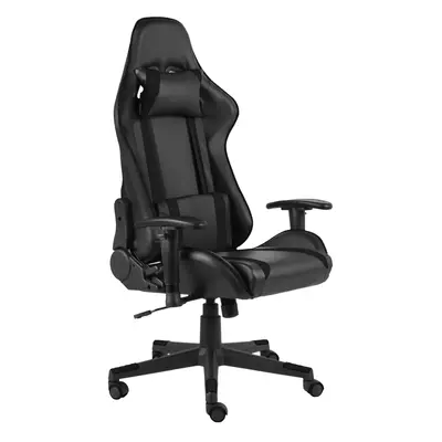 Fekete pvc forgó gamer szék