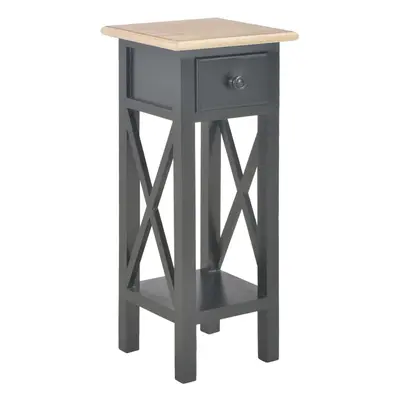 280059 side table black 27x27x65,5 cm wood