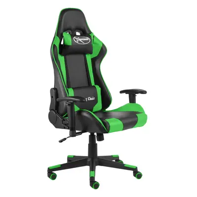 Zöld pvc forgó gamer szék