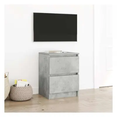 Betonszürke szerelt fa tv-szekrény 40x35x54 cm