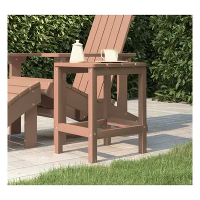 Barna hdpe kerti adirondack asztal 38 x 38 x 46 cm