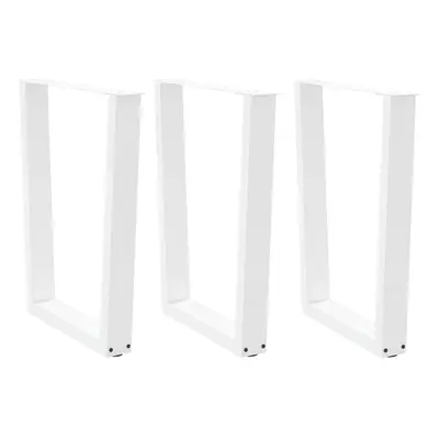 Dining table legs v-shape 3 pcs fehér 70x(72-73,3)cm acél