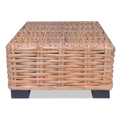 Természetes rattan dohányzóasztal 45 x 45 x 30 cm