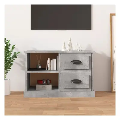 Betonszürke szerelt fa tv-szekrény 73x35,5x47,5 cm