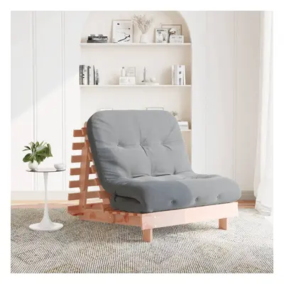 Tömör duglászfenyő futon kanapéágy matraccal 90 x 206 x 11 cm