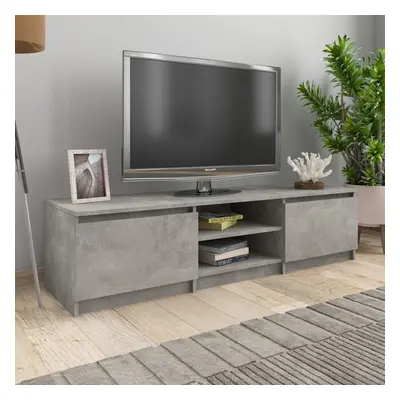 Betonszürke forgácslap tv-szekrény 140 x 40 x 35,5 cm